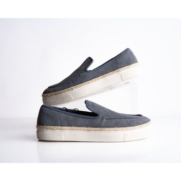 Zara Mens Suede Espadrilles Loafers Sneakers Blue US 7 EU 40 New 2503/420 - Picture 2 of 8